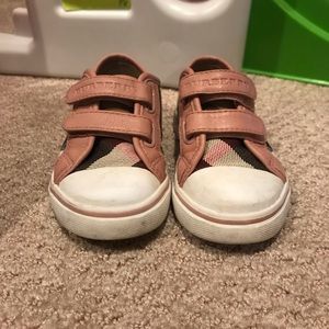 Burberry kids pink check sneakers 8